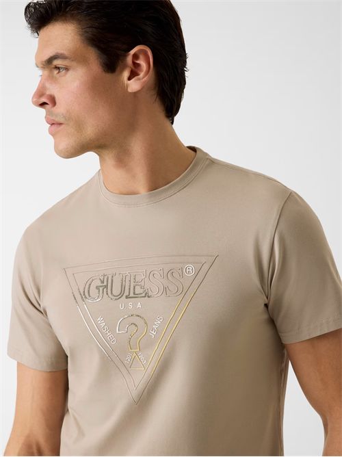 T-shirt con logo triangolare GUESS | M6GI11K2992/G1CA